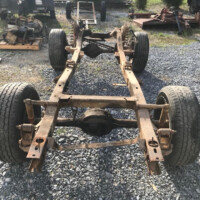 rusted bed of a tractor