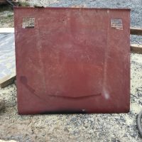 car hood before blasting